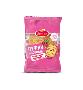 Пуфик слоёный со сладкой малинкой
