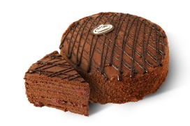 Медовик шоколадный с вишней  