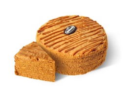 «Медовик» с варёной сгущёнкой и орехами  