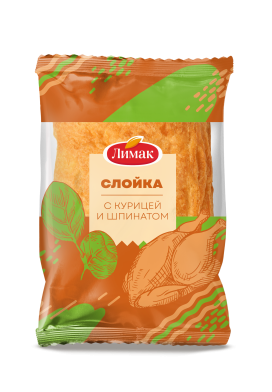 Слойка с курицей и шпинатом